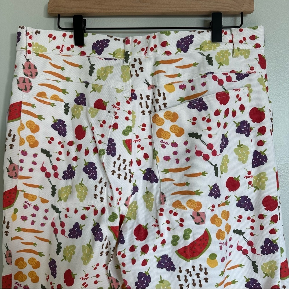 Lisa Says Gah Farmers Market Print Wide Leg Robyn Jeans - Picture 10 of 13